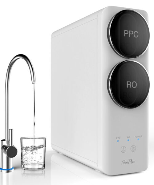Reverse osmosis RO water filtration by SimPure, Tankless, Under the Sink RO
